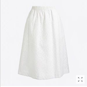 J.Crew Cotton A-Line Midi Skirt